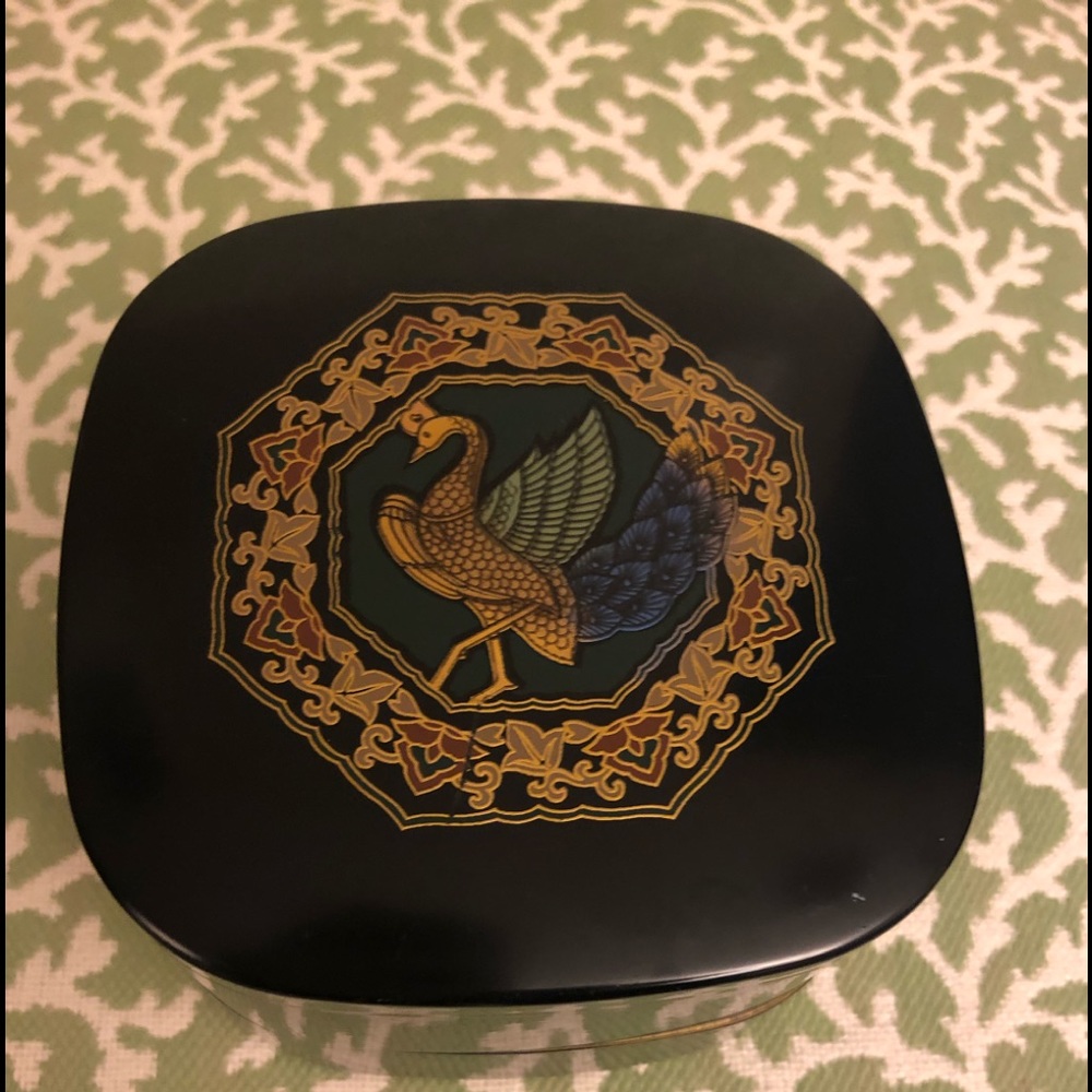 Trinket Box Inlayed Peacock